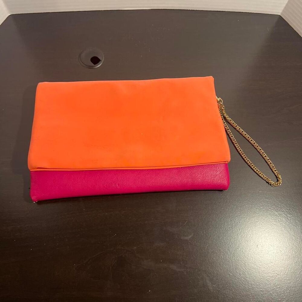 Street Level Orange & Magenta Crossbody Shoulder Bag Y2K